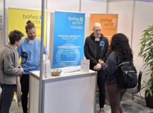 Das Foto zeigt den Stand der Bafep8 bei der BEST.